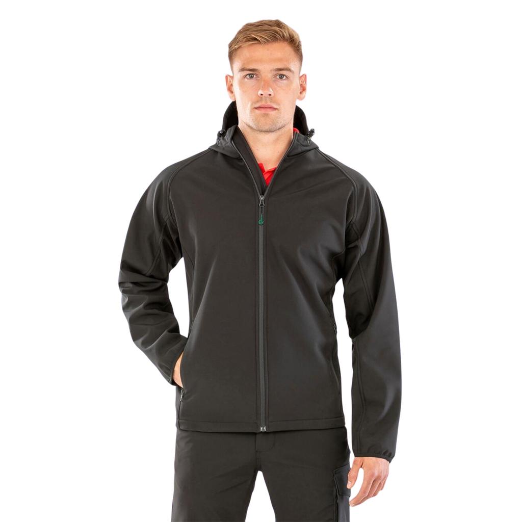 Result Genuine Recycled Herren 3-Lagen Softshelljacke mit Kapuze
