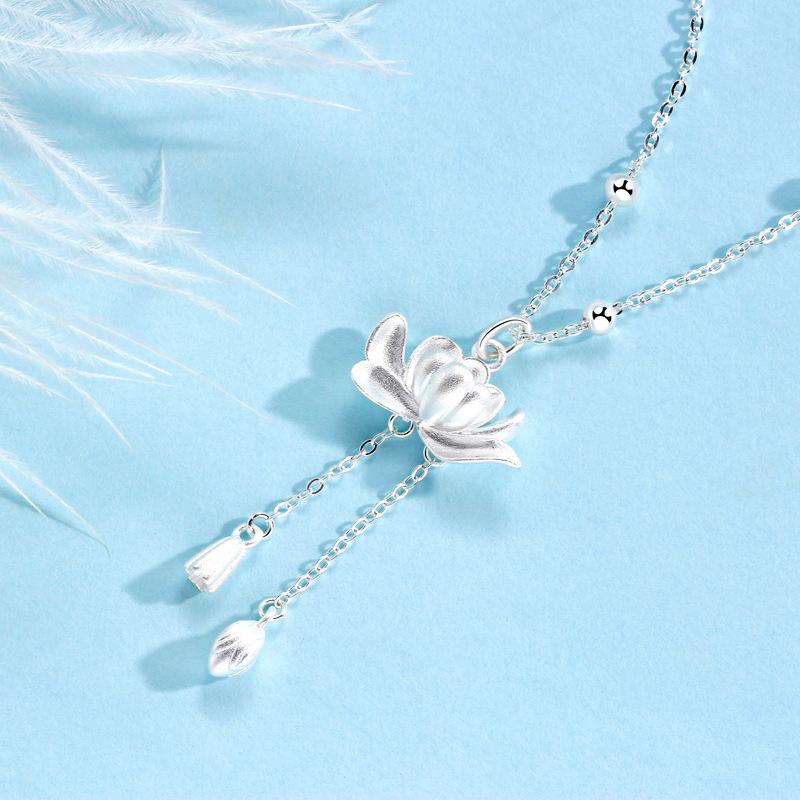 

Ожерелье с кисточками «Два мира лотоса» для женщин, новое китайское национальное креативное ожерелье в подарок женщинам