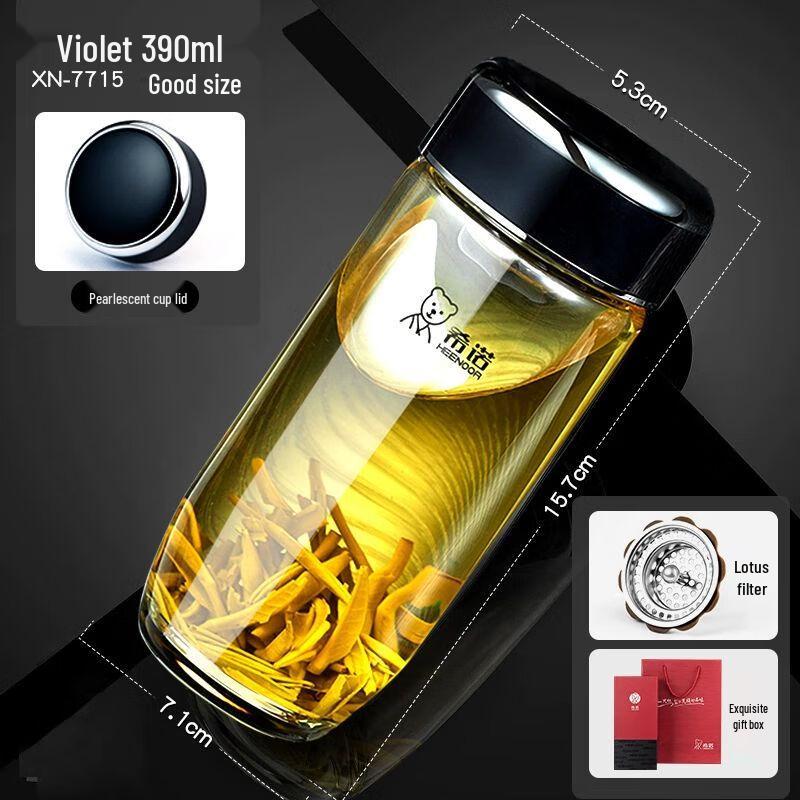 Heenoor Egg-Shaped Borosilicate Glass Tumbler