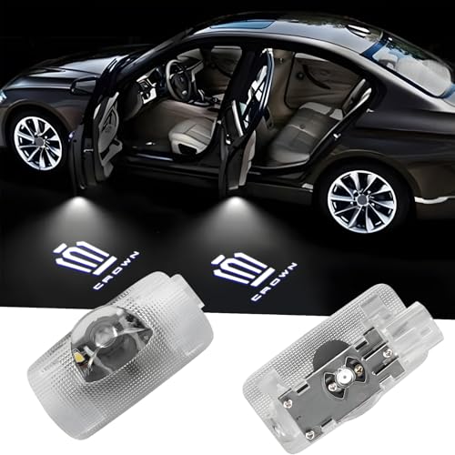 

Автомобильный фонарь, дверной приветственный свет, совместимый с Crown 200/210/180, аксессуары [набор из 2 шт.] Светодиодная проекция логотипа, высокая яркость