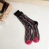 Crystal Silk Socks Women Summer Ultra-thin Transparent Elastic Nylon Long Socks Harajuku Vintage Floral Embroidery Kawaii Socks