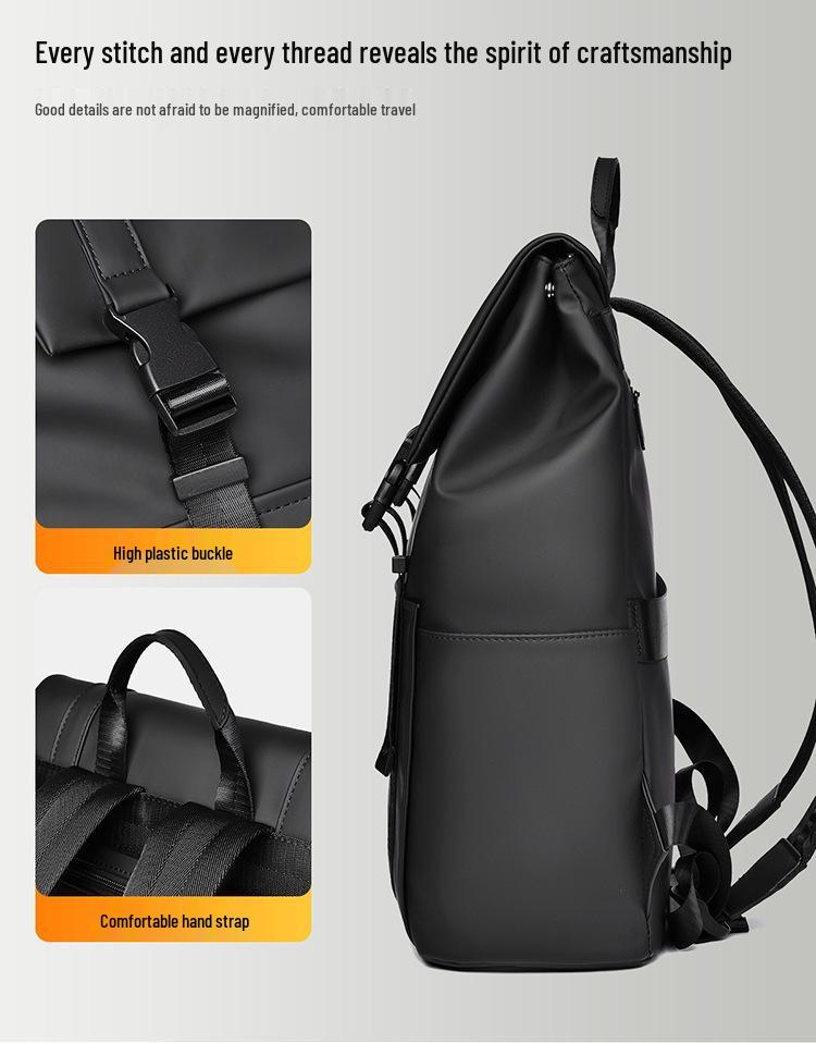 2024 Autumn Large Capacity Stylish Solid Color Commuting Backpack