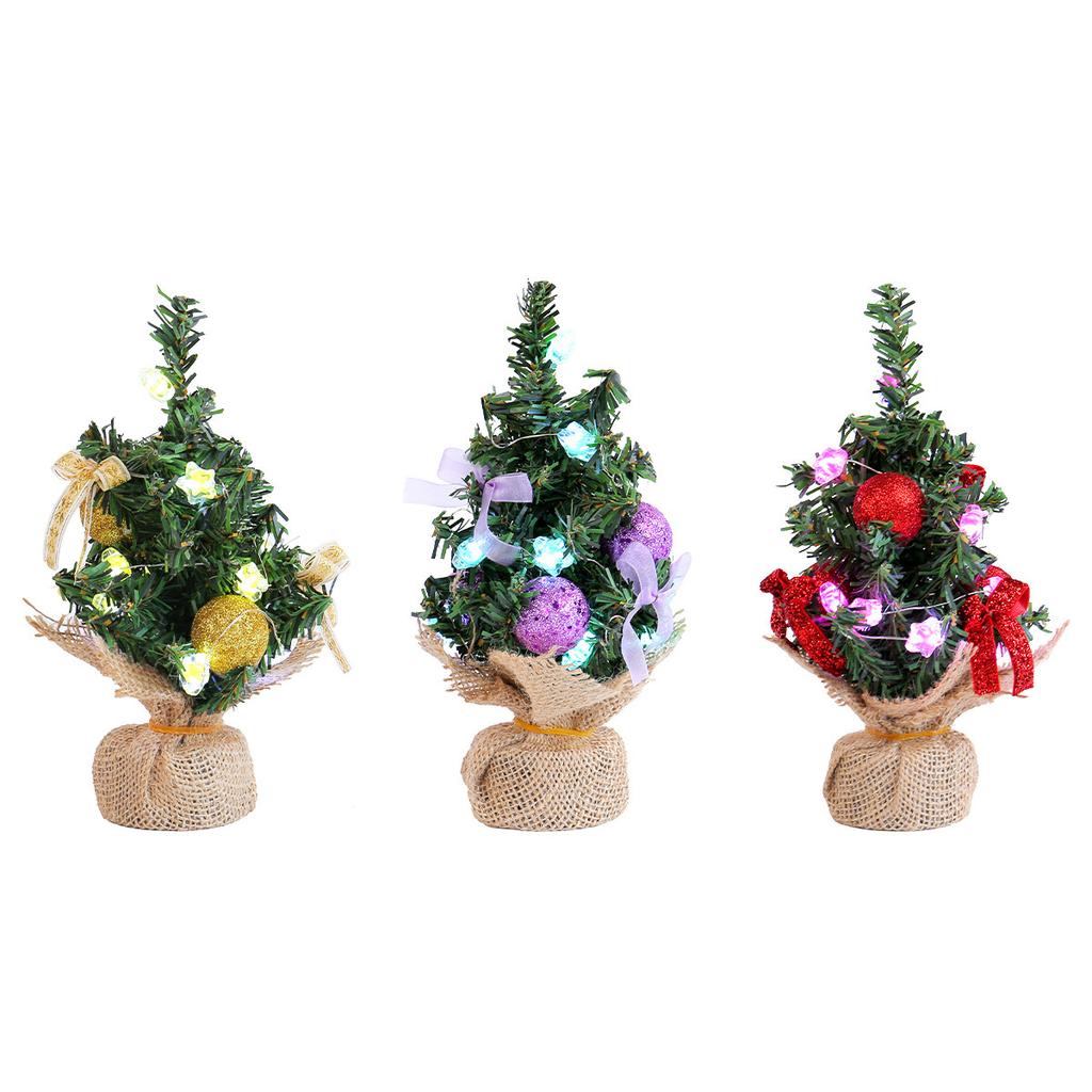 Christmas Luminous Star Christmas Tree Tabletop Ornaments, Small Christmas Tree Festive Atmosphere Dress Up Props