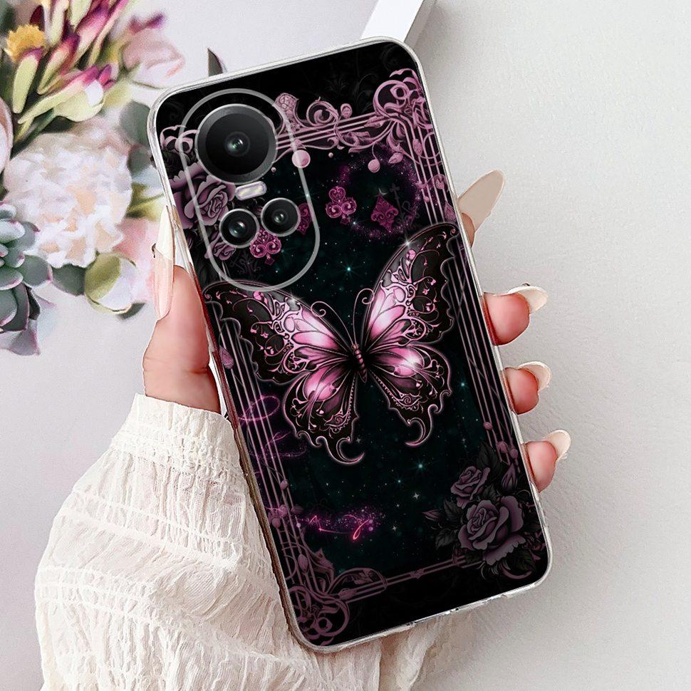 For OPPO Reno10 5G Case CPH2531 Luxury Cat Cartoon Cover Clear Silicone Soft TPU Phone Case For OPPO Reno 10 Reno10 Back Covers