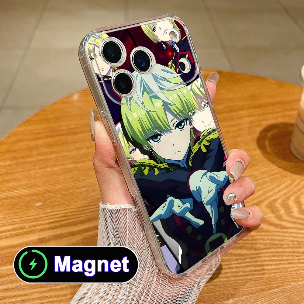 

Mato seihei no slave Tenka Izumo Прозрачный чехол для мобильного телефона Magsafe для iPhone 17 16 15 14 13 12 11 Air Pro Max Plus Mini Цветной iPhone 11 Pro Max