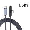 Type C Charging Cable 90 Degree Right Angle Braided Wire 100W Super Fast Charging Wear Resistant Data Cable For Mobile Gaming
