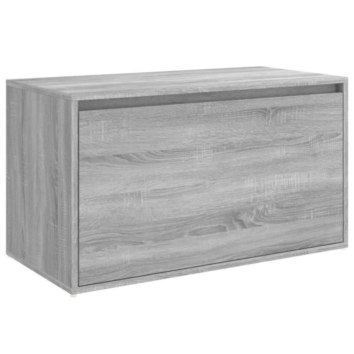 816048 vidaXL Banc d'entrée 80x40x45 cm Sonoma gris Bois d'ingénierie