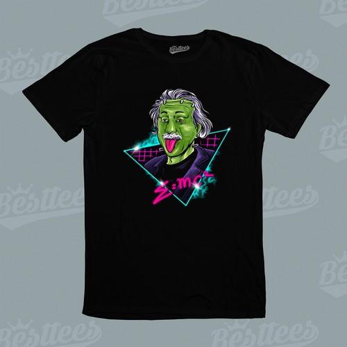 NEW UNISEX Kids / Adult MALE / FEMALE Funny Albert Einstein Frankenstein T-Shirt S разноцветный