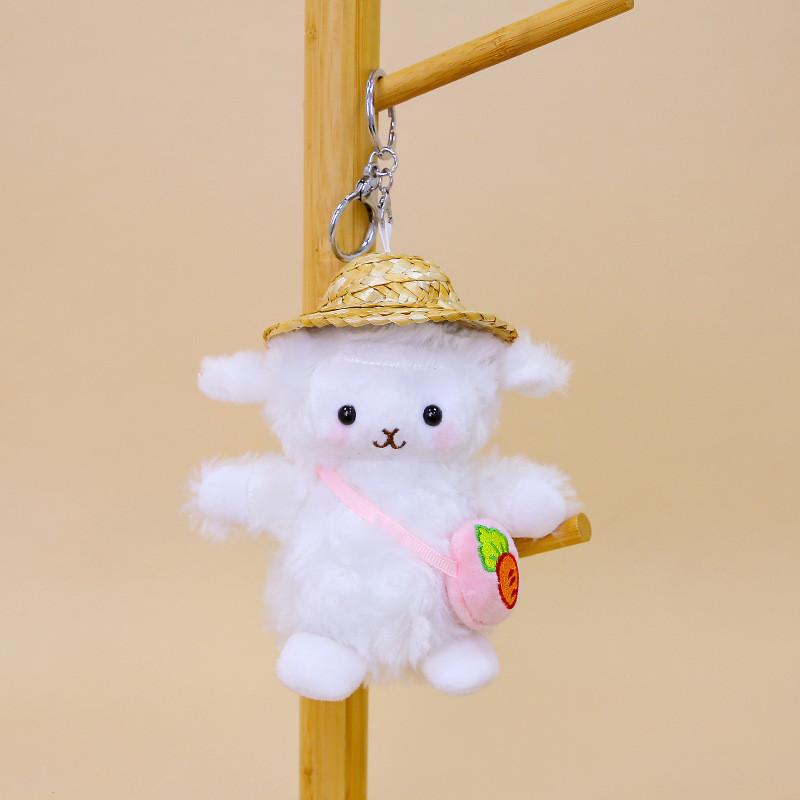 Cute Animal Plush Doll With Short Plush Material For Bag Pendant And Keyring Use
