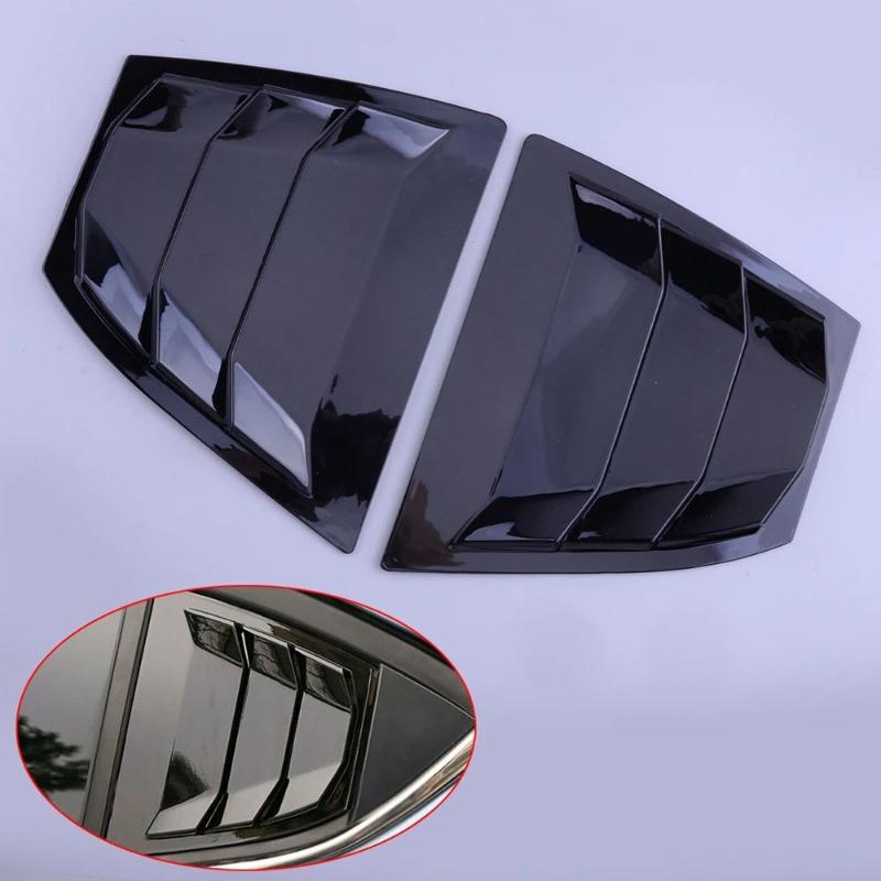 2pcs for MAZDA 3 2014-2018 Rear Window Louver Exterior Accessories - ABS Flow Vent Covers for Side Vent Shutter Louver Blinds