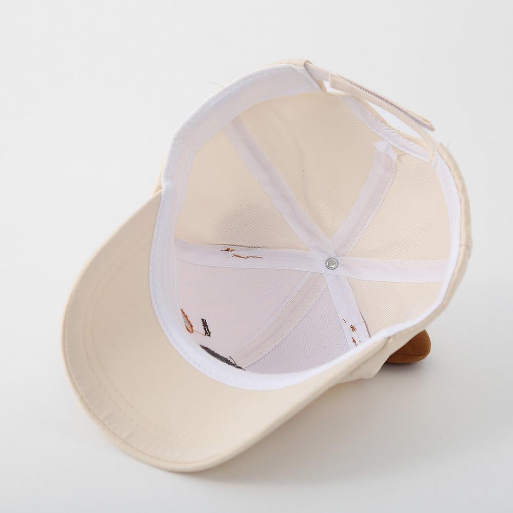 Thin Children Baseball Hat Breathable Baby Sunscreen Hat Capybara Peaked Cap  For Babies Aged 2-5