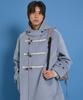 Waikei Oversized Duffle Long Coat Sky Blue