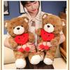 Adorable Emotion Hugging Teddy Bear Plush Toy Soft Cuddle Pillow Birthday Gift