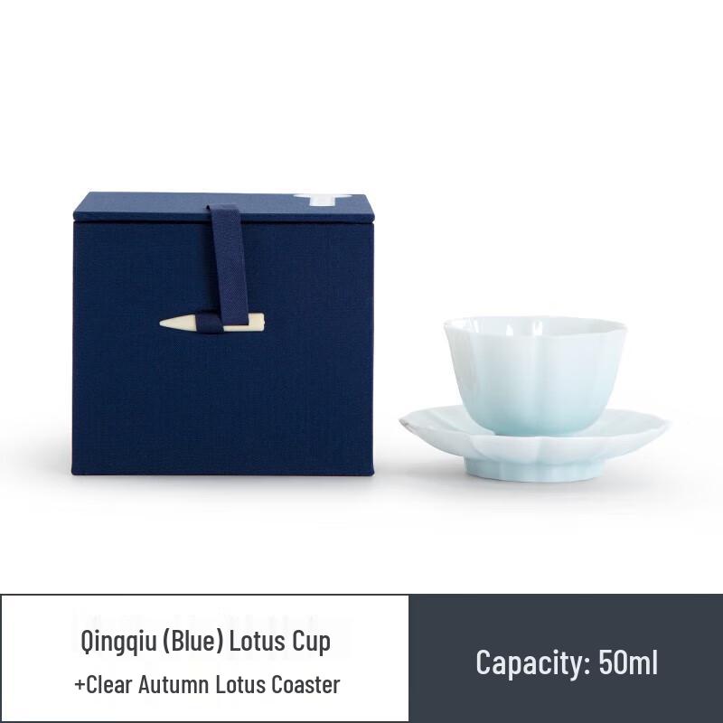 

Nanshan Master Ceramic Kung Fu Tea Cup with Coaster