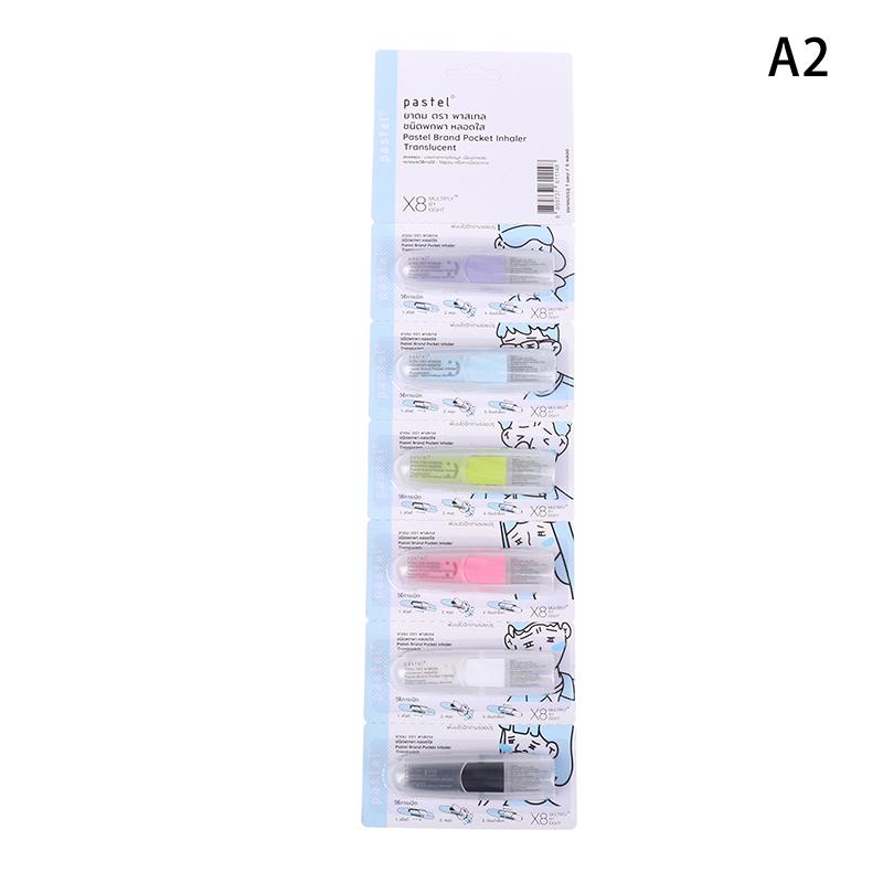 1/6pcs Thailand Floral Menthol Brain Anti Fatigue Tube Nasal Congestion Refreshing Anti-motion Sickness Headache