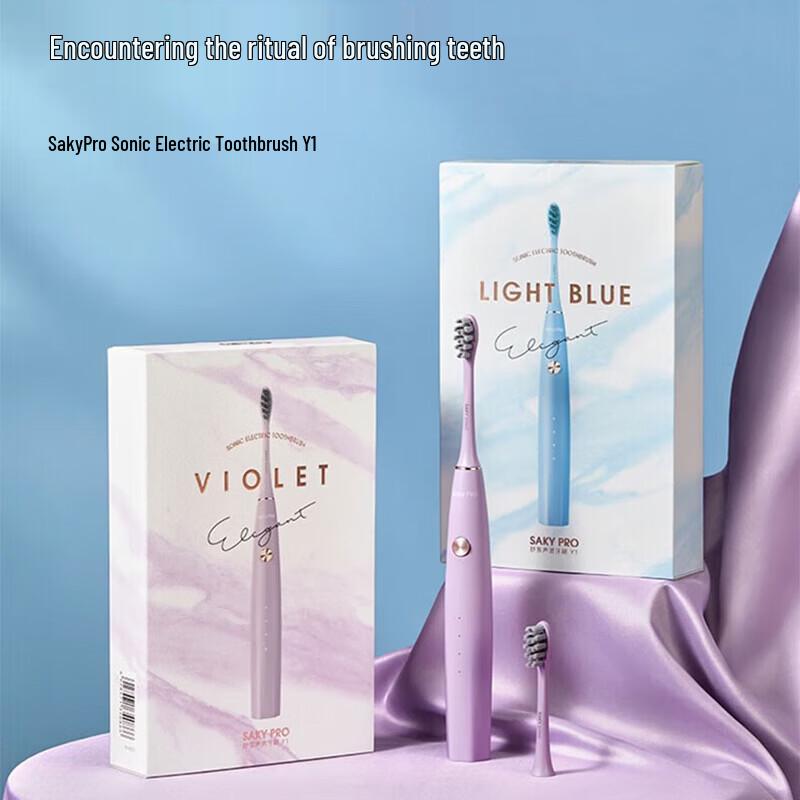 

Saky Y1 Sonic Electric Toothbrush Couple Set CN plug (adapter included)