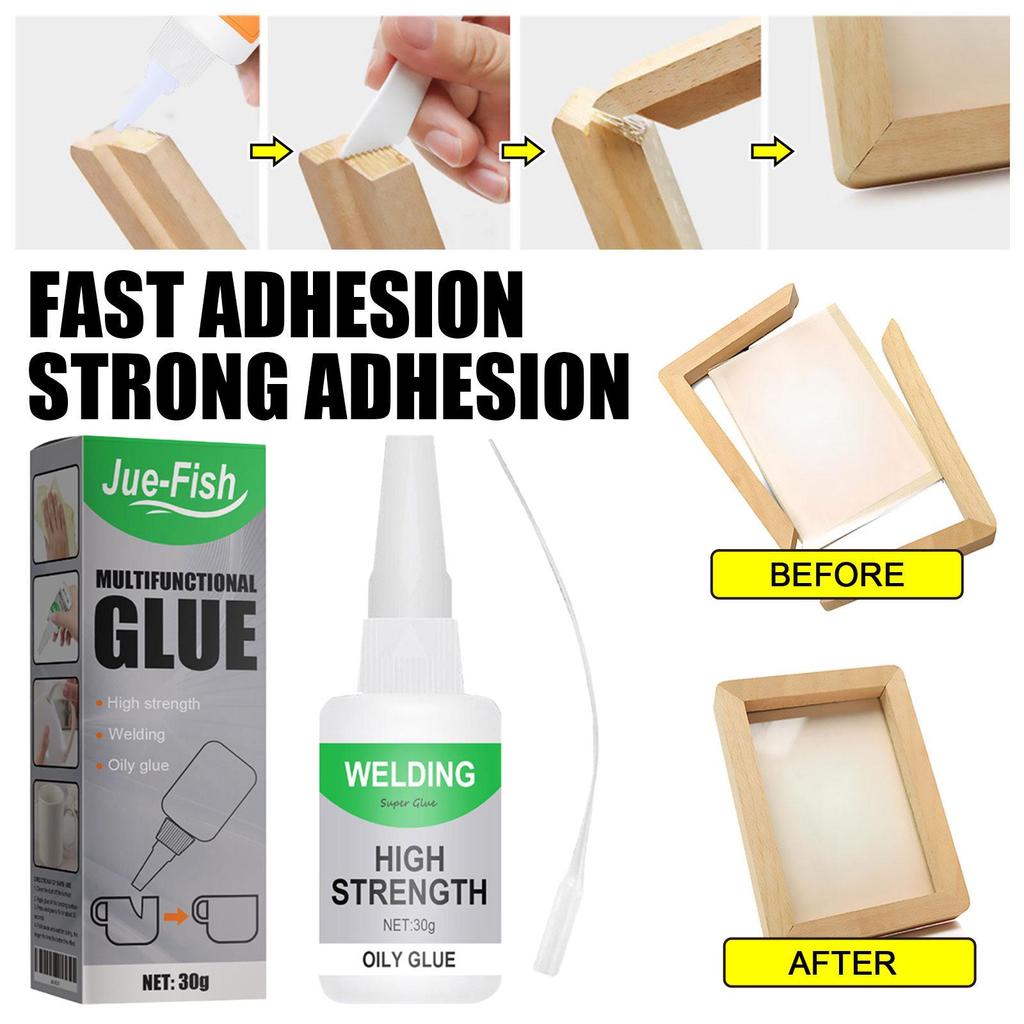 JUE FISH Universal Quick-Dry Waterproof Glue for Ceramic, Glass, and Wood