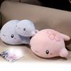 Adorable Pink And Blue Whale Plush Toy Soft Cuddly Stuffed Animal Pillow