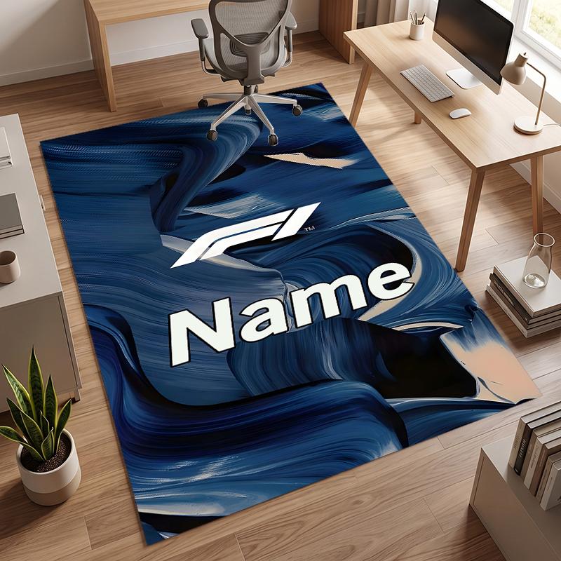 F1 (19) Personalizowany dywanik biurowy z imieniem Stylowa dekoracja do salonu, sypialni, kuchni