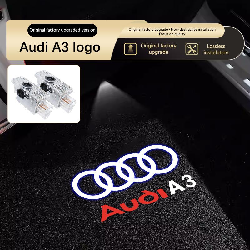 For Audi A4 B5 B6 B7B8 A1 A3 8V 8P 8L A6 C5 C6 C7 A5 A7 A8 Q3 Q5 Q7 TT S3 S6 Sline Quattro Led Car Logo Laser Welcome Door Light