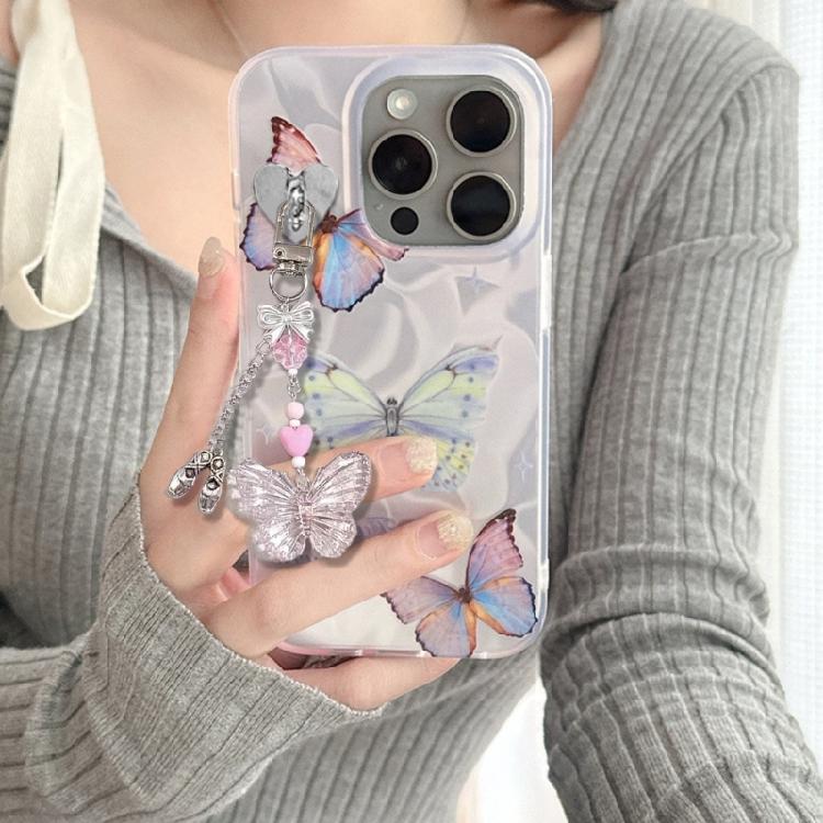 Butterfly Ballet Shoes Keychain Pendant Hanging Decoration Backpack Bag Charm