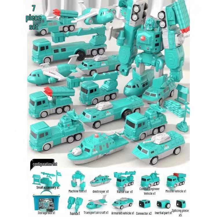 Magnetic Engineering Vehicle & Robot Toy Building Set for Kids