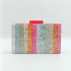 Evening Bag Crossbody Fashion Patchwork Chain Summer Beach Clutch Shoulder Acrylic Luxury Designer Original Bags Women's Wallets