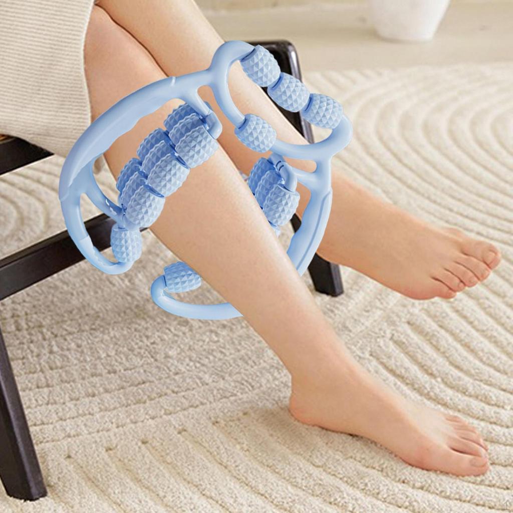 Leg Massage Roller 24 Point Muscle Handheld Degree Thigh Deep Tissue for Yoga