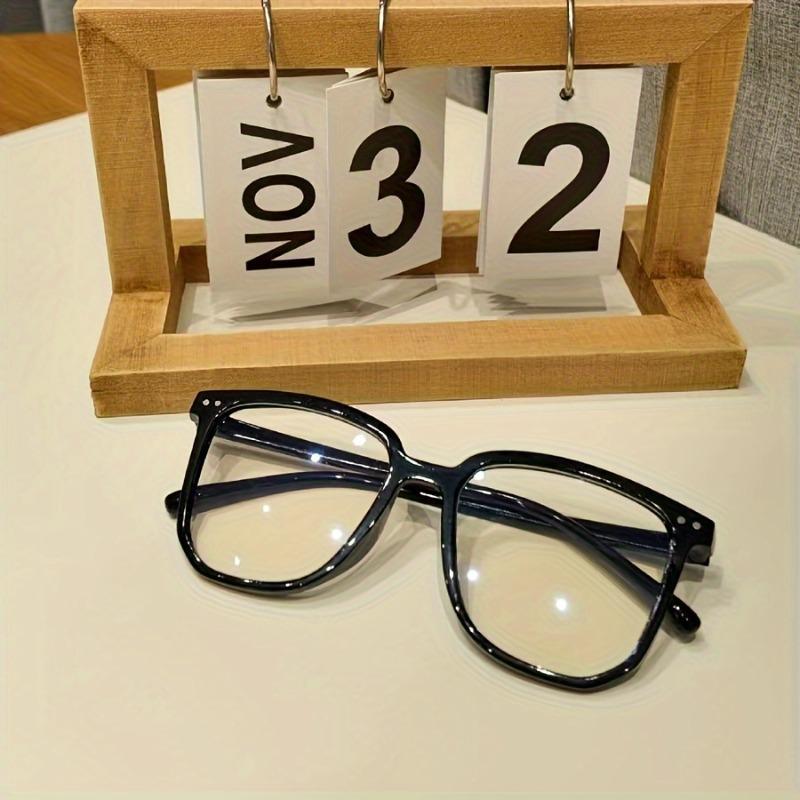 

1-Pack Y2K Glasses Oval Full Frame, Clear Lenses Unisex чорний