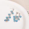 Suitable For Spring And Summer Flash Grape String Fringed Earrings, High-End Rear-Hanging Stud Earrings, Light Luxury And Beautiful Earrings, Women