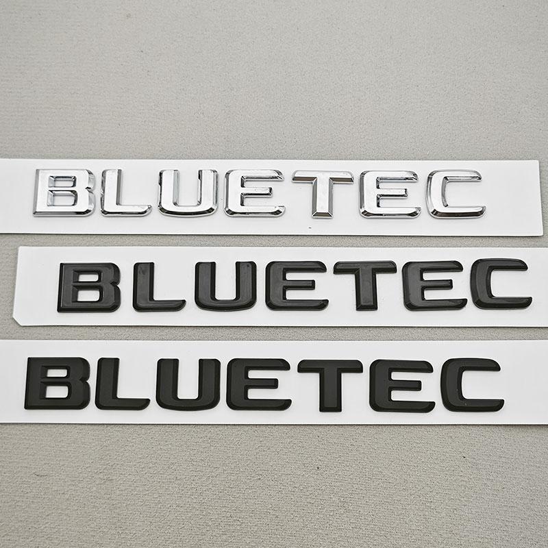 3D ABS Car Letters Logo BLUETEC Badge Emblem Sticker Decals For Mercedes Benz C E S CLS Class W205 W213 W222 X253 V167 X167 W463