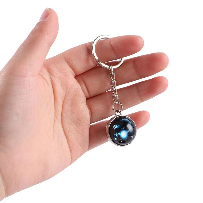 1PC Sturdy Handbags Sphere Backpacks Zodiac Gift Keychain Bags Starry Sky Decoration Durable Luminous