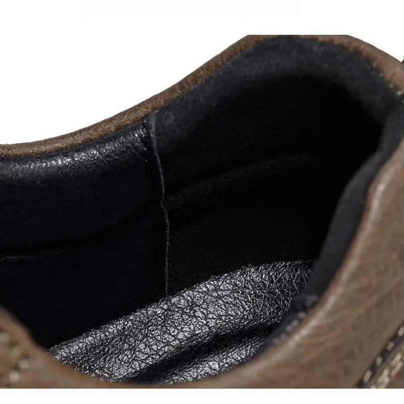 Herren Übergröße Retro Britischer Stil PU Lederschuhe Knöchel Bequem Fußgefühl Freizeitschuh Abriebfeste Laufsohle Laufschuhe