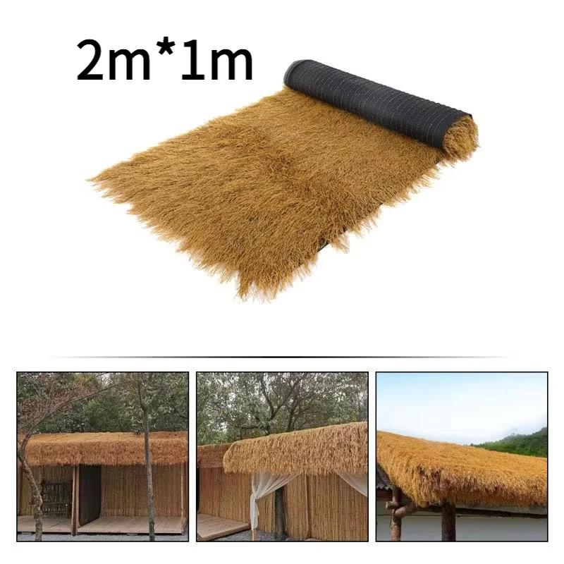 Top Quality Artificial Thatch Roof Rolls Durable Plastic for Outdoor Pavilion Farmhouse Easy Install Bars Cabins Beach Roofing