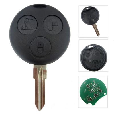 מפתח שלט חכם 433.92MHz 3 כפתורים עבור Benz Smart Fortwo Forfour Roadster
