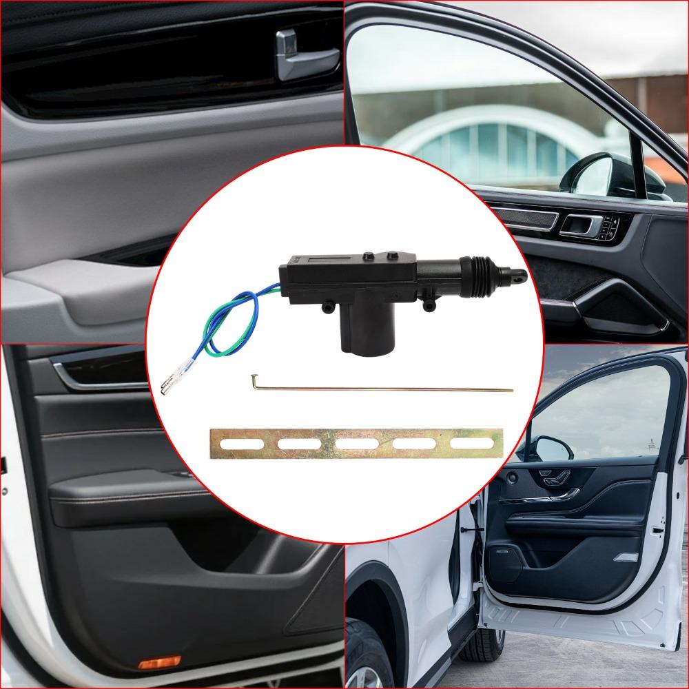 Car Door Lock Actuator 12V Universal Auto Central Locking Motor System 2 Wire Powerful Single Gun Type Kit for Car SUV Truck Van