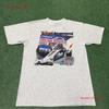 Vintage 90s Winston Cup Drag Racing T Shirt Size XL Large Gray Signed Denver Co Vintage Washed Fashion Streetwear Soft