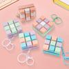 9 Keys Keyboard Fidget Keychain Antistress Keyboard Button Fingertip Key Cap Pendant Stress Relief Toys for Children Adults Gift