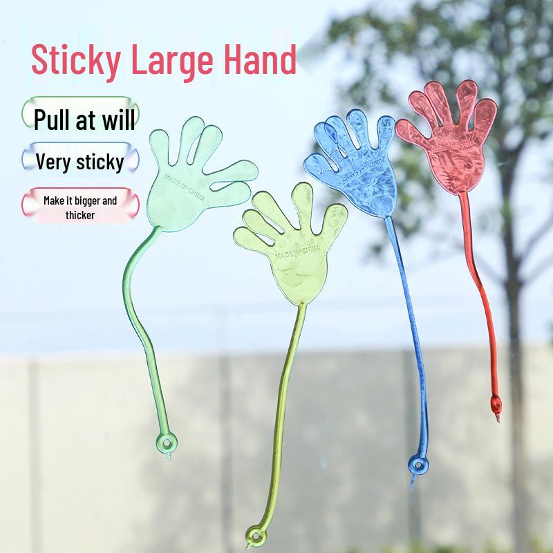 Large Stretchy Sticky Palm Toy - Nostalgic Wall-Climbing Fun & Creative Prank Hands