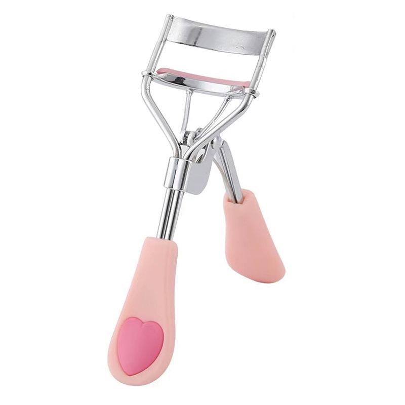 Peach-Shaped Eyelash Curler with Cute Colorful Handle for Natural Curl