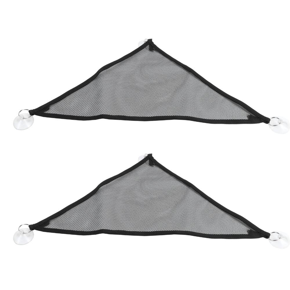 2pcs Nylon Lizard Hammock Black Lizard Hanging Bed Portable Reptile Hammock Terrarium Use