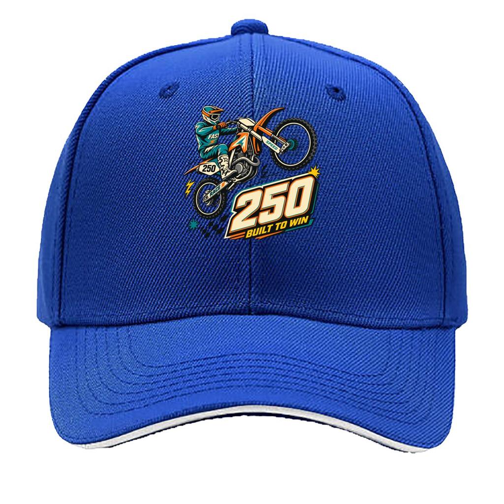 Vintage Motocross Number Badge Speed Sandwich Baseball Cap Sun Cap Outdoor Workouts Hat