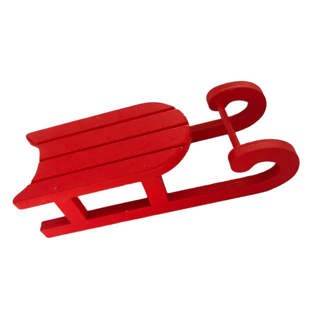 Miniature Sleigh Dollhouse Decoration, DIY Crafts, Slide Furniture Accessories, Scene Model, Simulation for Girl