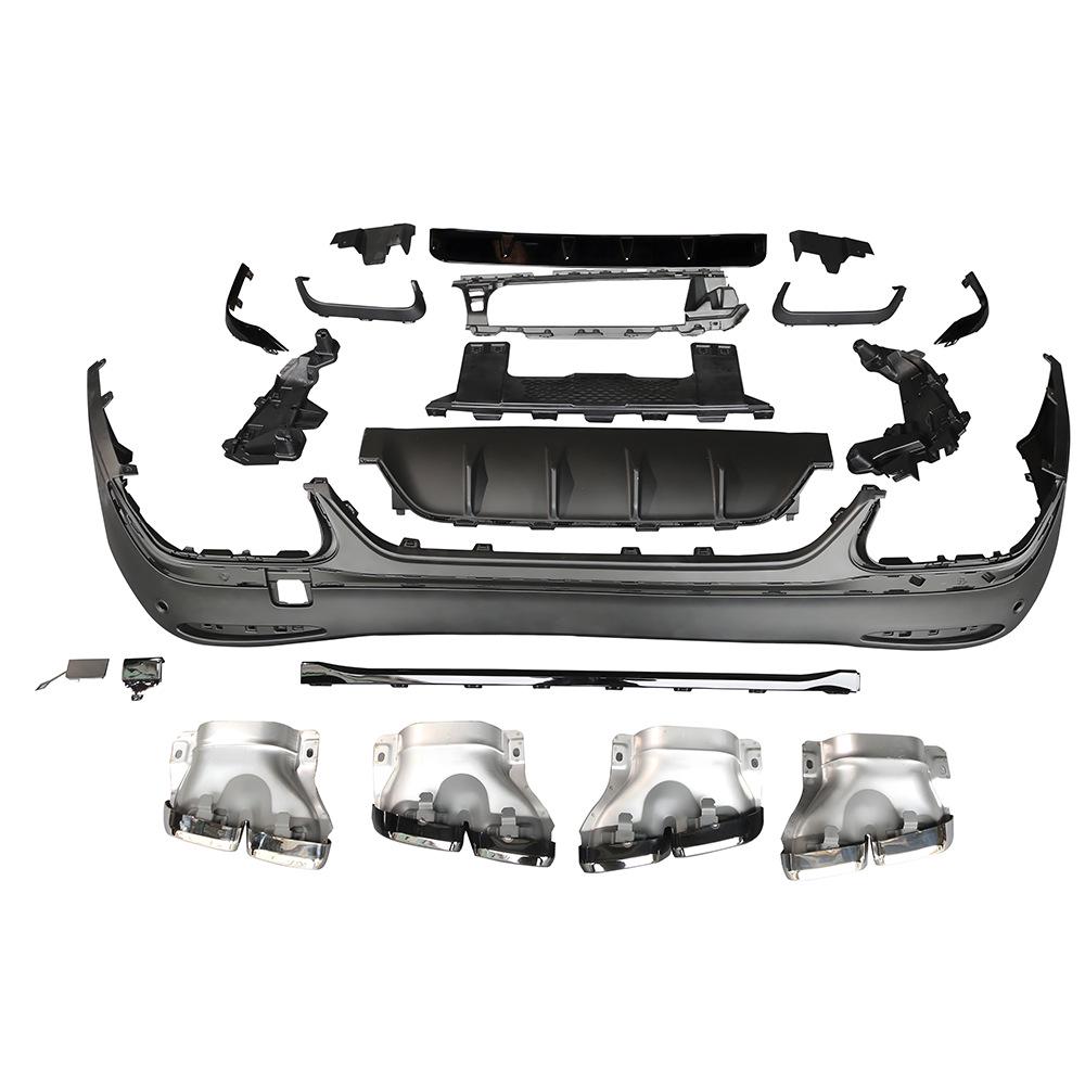 Compatible with Mercedes-Benz (24+) GLC-Class X254: GLC43/63 Rear Bumper Lip & Exhaust Tips (Domestic/International)