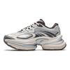 Anta Fabric Synthetic Leather Fuyiao 2 Edition Retro Trend Non-Slip Wear-Resistant Low-Top Casual Shoes Women Sneaker Gray Silver 122448899-3