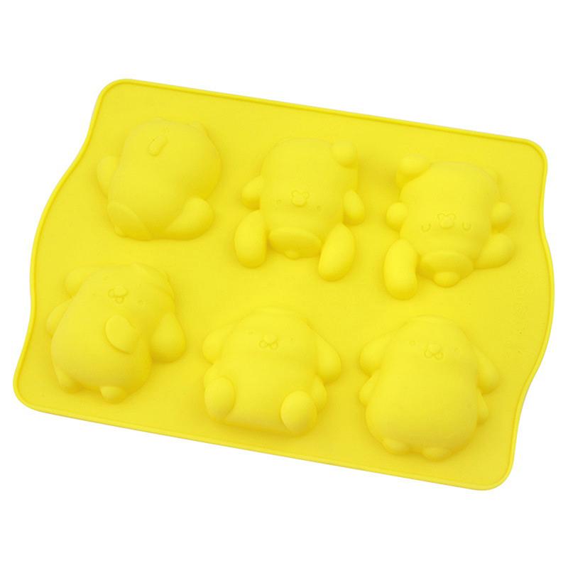 Kawaii Diy Cartoon Puppy Cookie Chocolate Baking Tool Cartoon Silicone Ice Block Diy Soap Mold Set