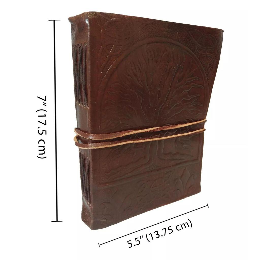 Celtic Tree of Life Book of Shadows Blank Notebook Leather Journal Wicca Diary