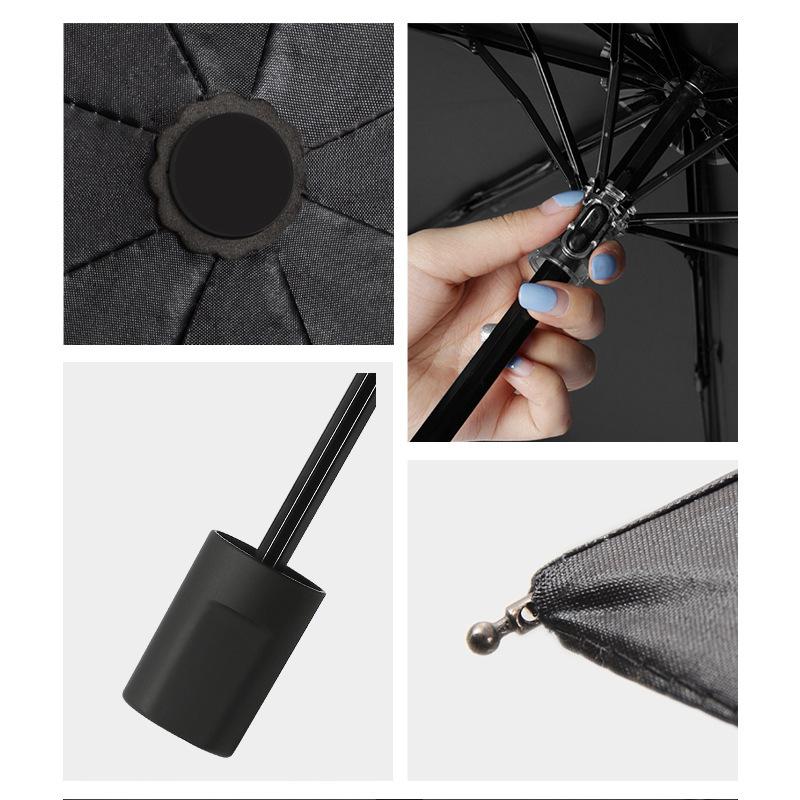 Sun umbrella three-fold vinyl sunscreen women's weather and rain anti-ultraviolet parasol folding umbrella umbrella