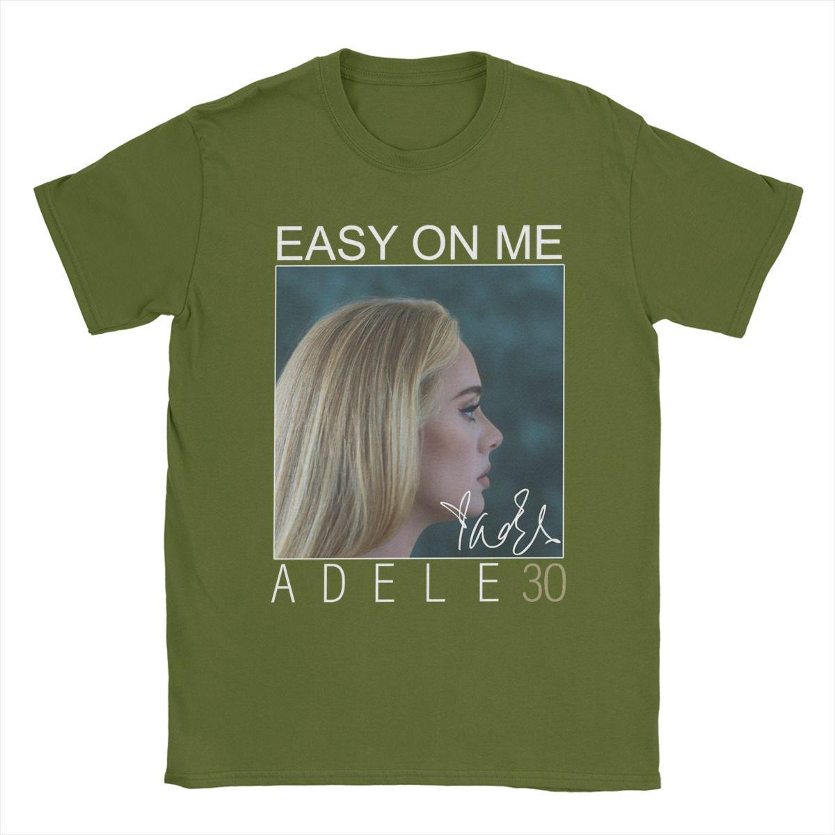

Men T-Shirts Adele Tour 2024 Vintage Cotton Tees Short Sleeve T Shirts Round Collar Clothing Big Size 4XL