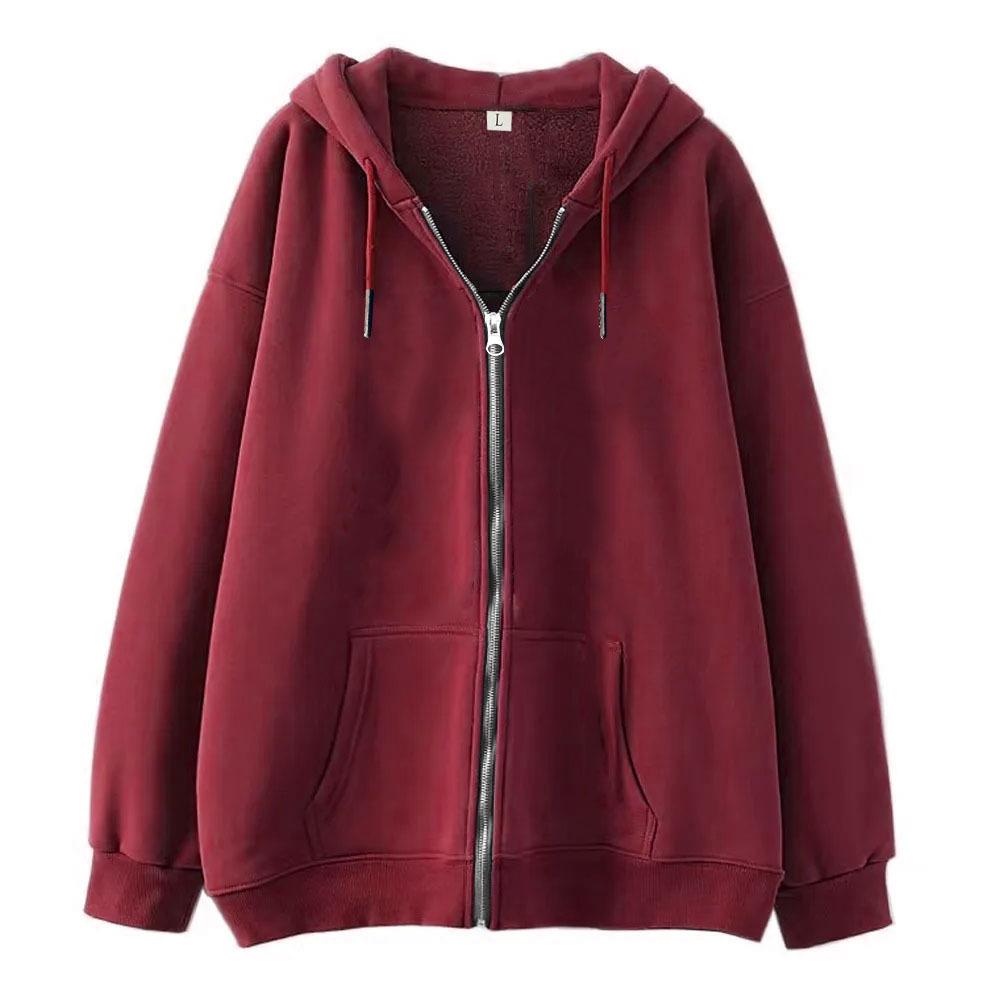 Men's Casual Fleece Zip-Up Hoodie Cardigan - Thick Autumn/Winter Sweatshirt Jacket
